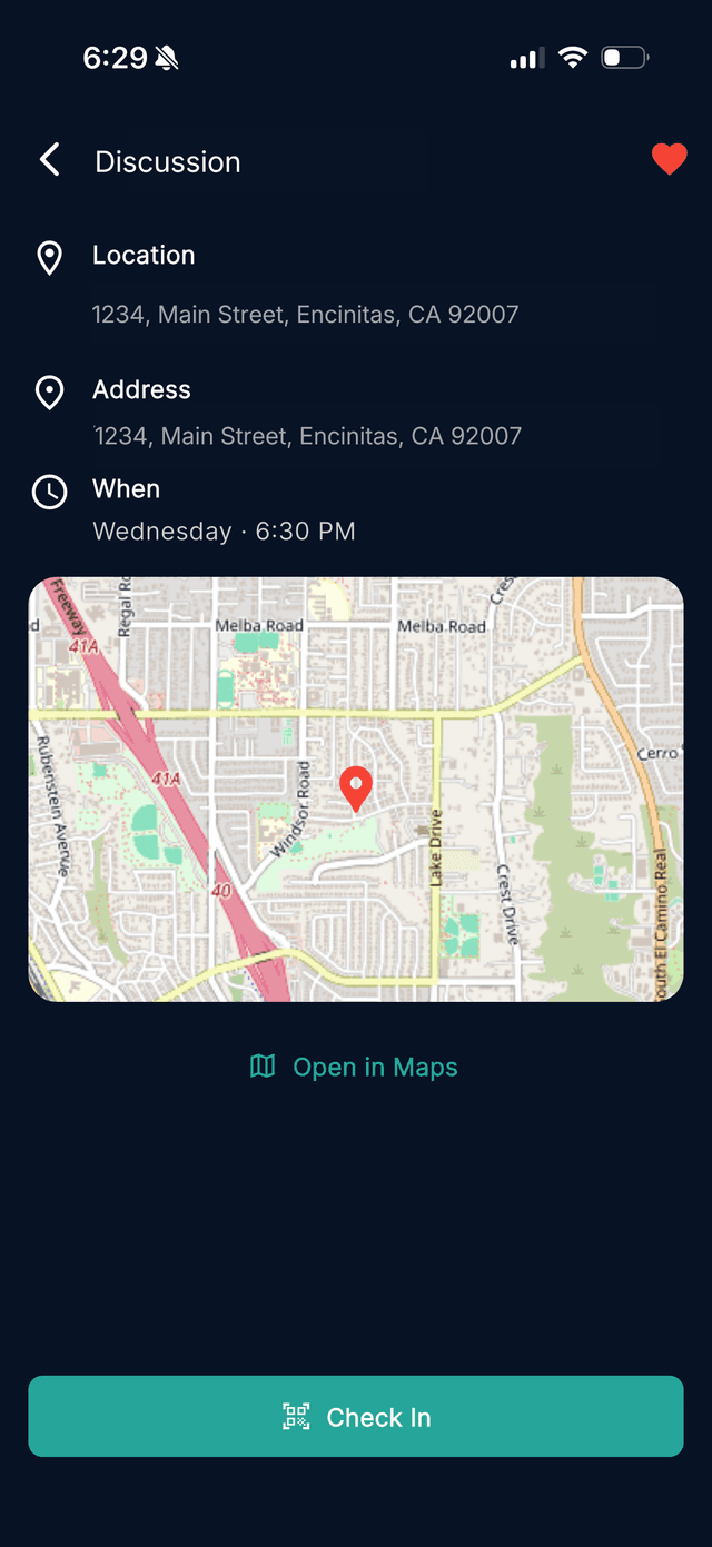 Find a meeting